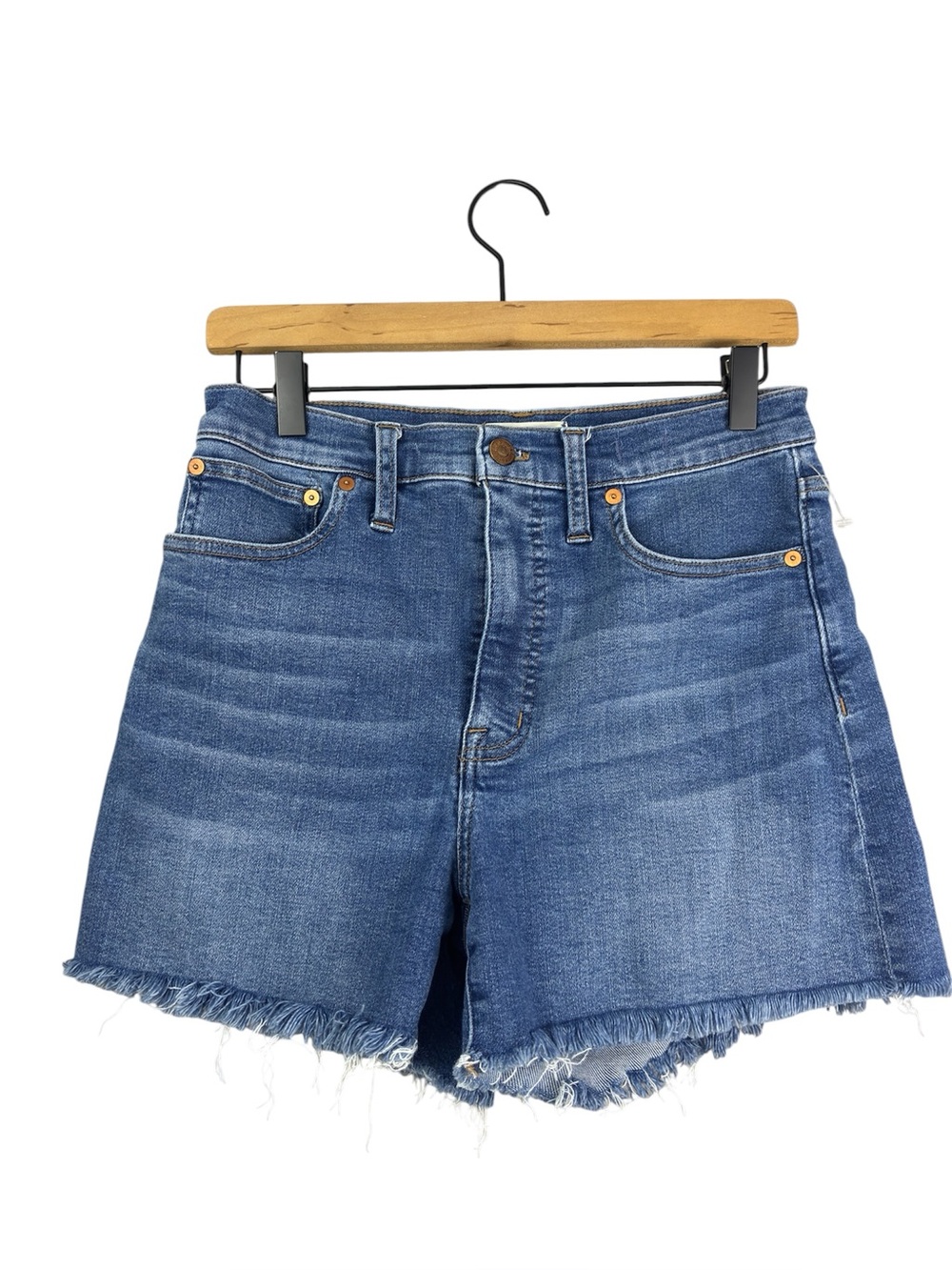 Madewell High-Rise Denim Shorts in Quintell Wash: Lyocell Edition size 28